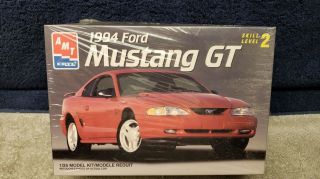 Vintage Amt 1994 Ford Mustang Gt 1/25 Scale Model Kit Factory
