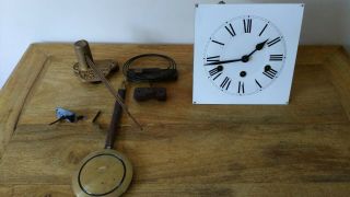 Westminster Chime Wall Clock Movement With Chime Bars And Pendulum