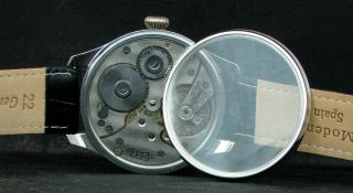DOXA Antique WWII Era Rare Steel Large Wristwatch Metal Dial U - BOOT LOHS KIEL 8