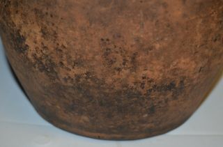 Antique Clay Pot Crock Old Pennsylvania Redware Glazed Out of Round Philadelphia 6