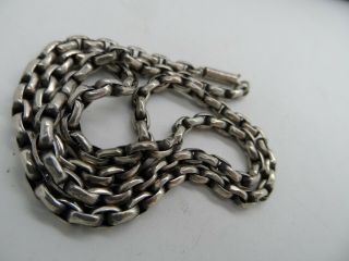Antique Victorian Silver Necklace Chain C - 1890 