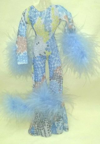 Vintage Mego Cher Doll La Plume Outfit Minty W/ Dress Form