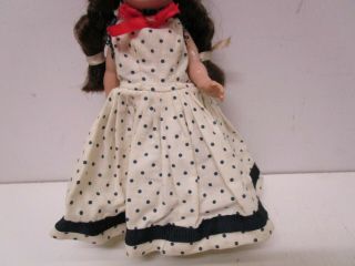 Vintage Cosmopolitan Small Eye Walker Ginger Doll in Tagged Dress 3