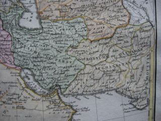 1812 LAPIE - W ASIA Map TURKEY ARABIA PERSIA GEORGIA KAZAKHSTAN UZBEKISTAN 6