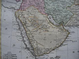 1812 LAPIE - W ASIA Map TURKEY ARABIA PERSIA GEORGIA KAZAKHSTAN UZBEKISTAN 7