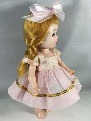 Medford Mass Tagged Dress Pink w - Gold Accents,  Bloomers & Hair Bow (No Doll) 3