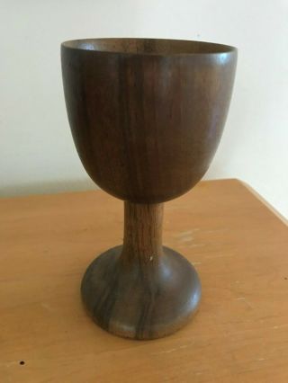 Antique Wooden Chalice Cup,  Switzerland,  Hand Crafted By Swiss Artisan