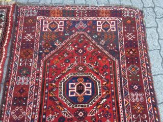 antico - swiss 2 Antique indoGHASHGHAII rugs 4`x 5`5 and 3`7 x 5`1 ft 7