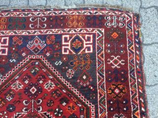 antico - swiss 2 Antique indoGHASHGHAII rugs 4`x 5`5 and 3`7 x 5`1 ft 8