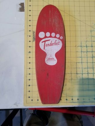 Nash Tenderfoot Vintage Wooden Skateboard 1960 