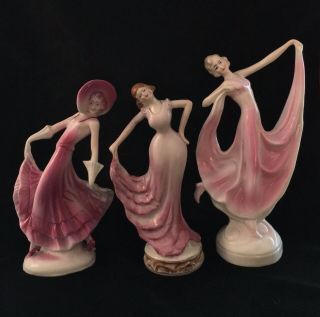 Antique Art Deco German Porcelain Bathing Beauty Dancer Figurine Germany 8457