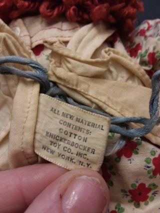 Vintage Raggedy Ann Cloth Doll Johnny Gruelle 15 Inch 8