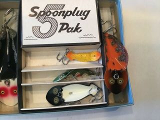 Buck’s Bait FIVE (5) Pack Of Spoon plug Lure’s - ALL LURES IN GREAT SHAPE 2