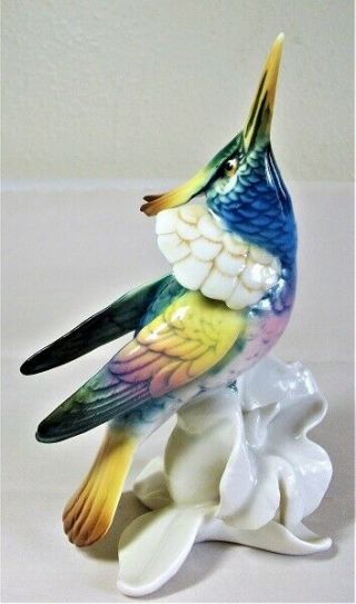 Karl Ens Porcelain Hummingbird Figurine.