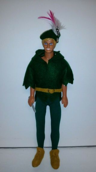 Vintage Mattel Barbie Star Ken Dressed As Peter Pan - Amusing Ooak : -)