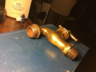 Vintage LF&C “Royal” Brass Water Spigot Faucet - with Hose Bib 5