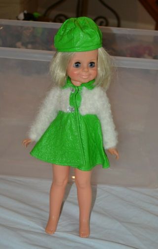 Vintage Ideal Crissy Family Velvet Doll W Hip Outfit