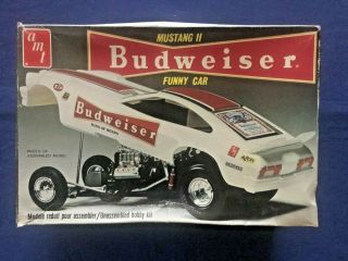 Amt Vintage Budweiser Mustang Ii Funny Car 1/25 Scale
