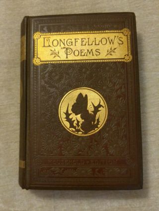 Henry Wadsworth Longfellow Poems Lovely Antique 1883 Victorian Classic Poetry 2