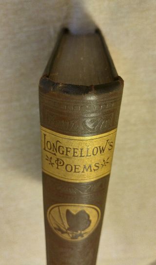 Henry Wadsworth Longfellow Poems Lovely Antique 1883 Victorian Classic Poetry 5