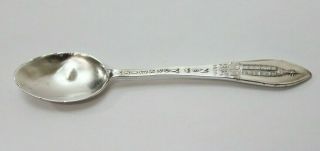 Vintage York City/empire State 925 Sterling Silver Souvenir Spoon 7.  9 Grams