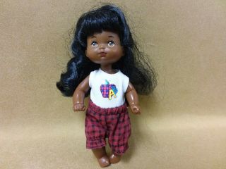 Vintage 1976 Barbie Heart Family African American Girl Doll Toddler Baby Mattel