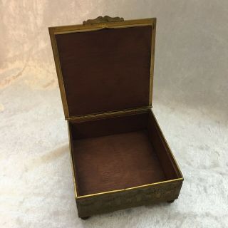 French ormolu bronze & enamel jewel box retailed by Ovington C.  1900 4