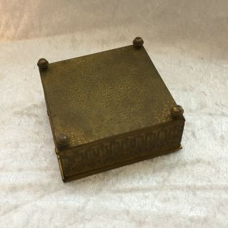 French ormolu bronze & enamel jewel box retailed by Ovington C.  1900 6