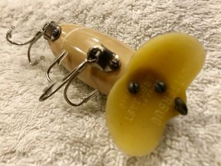 Fishing Lure Fred Arbogast Jitterbug WWll Plastic Lip Frog Tackle Box Crank Bait 5