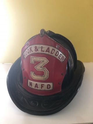 Antique Authentic Firemans Hat