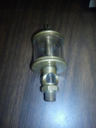 Antique Brass Lunkenheimer No.  1 1/2 Fig.  1300 Sentinel Drip Oiler
