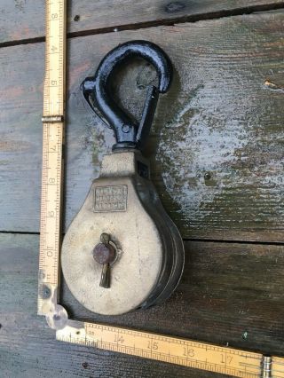 Antique Vintage Unusual Bronze Military Ww1 Ww2 Naval Duel Pulley
