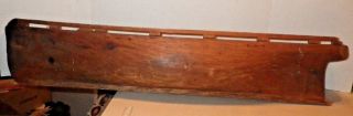 Antique Large Wood Sail Boat Yacht Ship Hull Model Hand Carved 34 " Long