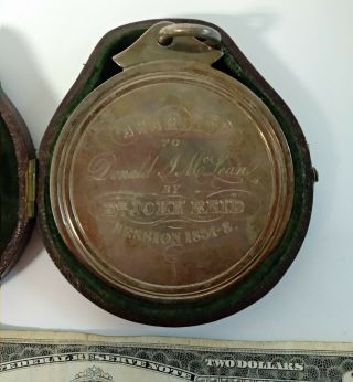 Antique Rare 1837 Silver Prize Medal Edinburgh Medical School Argyle Square 1837