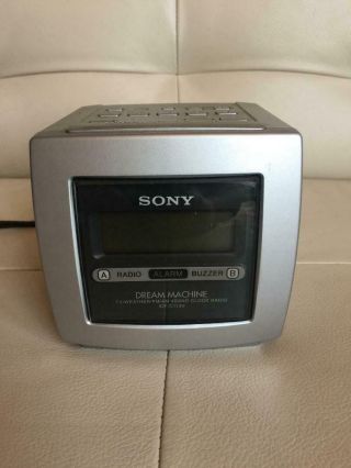 Sony Dream Machine Tv/fm/am/weather Cube Clock Radio Icf - C113v Digital