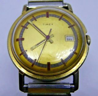 Gent ' s Vintage TIMEX Hand Winding Mechanical Wristwatch 2
