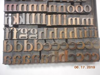 Printing Letterpress Printer Block Unmarked Antique Wood Alphabet,  Printer Cut 3