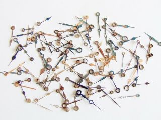 100,  Mixed Vintage & Antique Pocket Watch Hands For Watchmaker.  Repairs