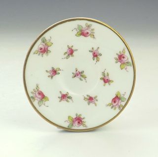 Antique Coalport China - Rose Decorated Miniature Cabinet Cup & Saucer - Lovely 2