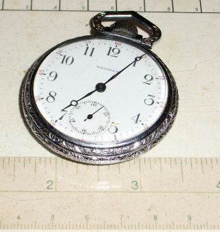 American Waltham Antique Pocket Watch Grade 610 Good Runner Circa 1908