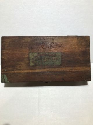 Lakeside Tap & Die Screw Plate Set Antique Vintage Wooden Box Case Usa 7827