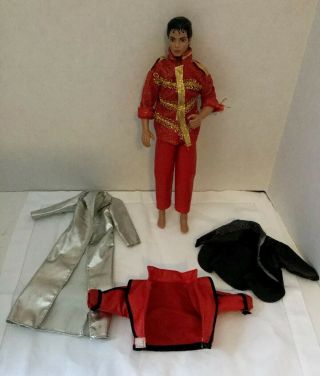 Vintage 1984 Michael Jackson Ljn Thriller Outfit Doll 11” Extra Clothing Mjj