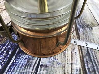 Vintage Brass/Copper British Make Ship Lantern, 6