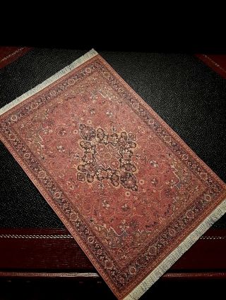 One Dollhouse Size Oriental Style Rug By Macdoc 1:12 Scale 9 1/4 " X 6 1/8 "