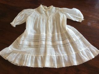 Antique Victorian Baby Or Doll Dress