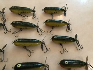 Fifteen Vintage Heddon Torpedo And Tiny Fishing Lures 2