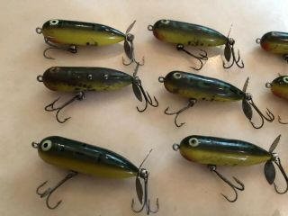 Fifteen Vintage Heddon Torpedo And Tiny Fishing Lures 4