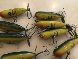 Fifteen Vintage Heddon Torpedo And Tiny Fishing Lures 5