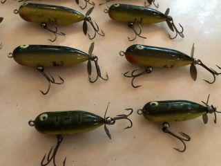 Fifteen Vintage Heddon Torpedo And Tiny Fishing Lures 8