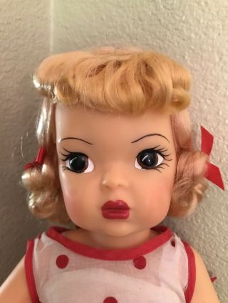 Vintage 16” Terri Lee Doll Blonde In Tagged 1956 Heart Fund Dress